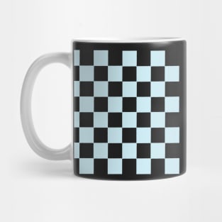 Light Blue Checker Pattern Mug